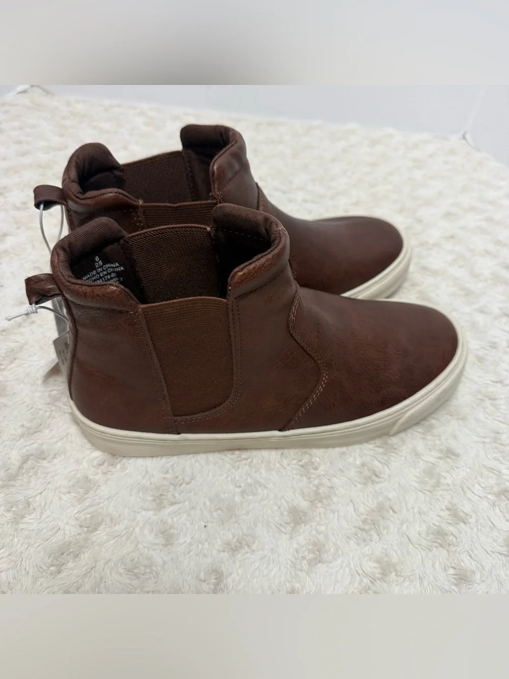 Old Navy Brown Chukka Boot Sneakers with Cream Sole